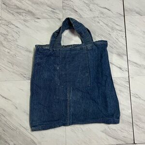 Vintage denim selvedge jean tote bag